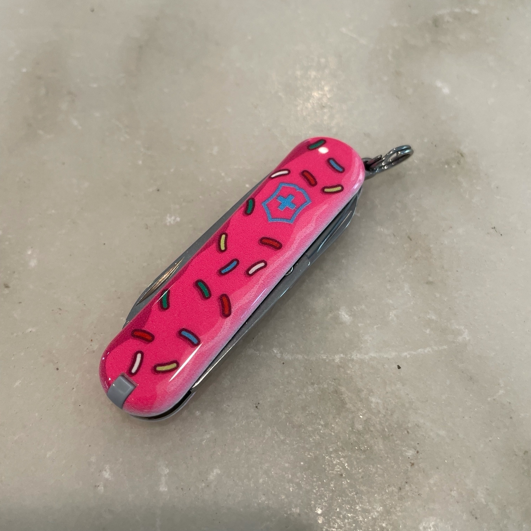 Pink Victorinox Classic SD with sprinkles