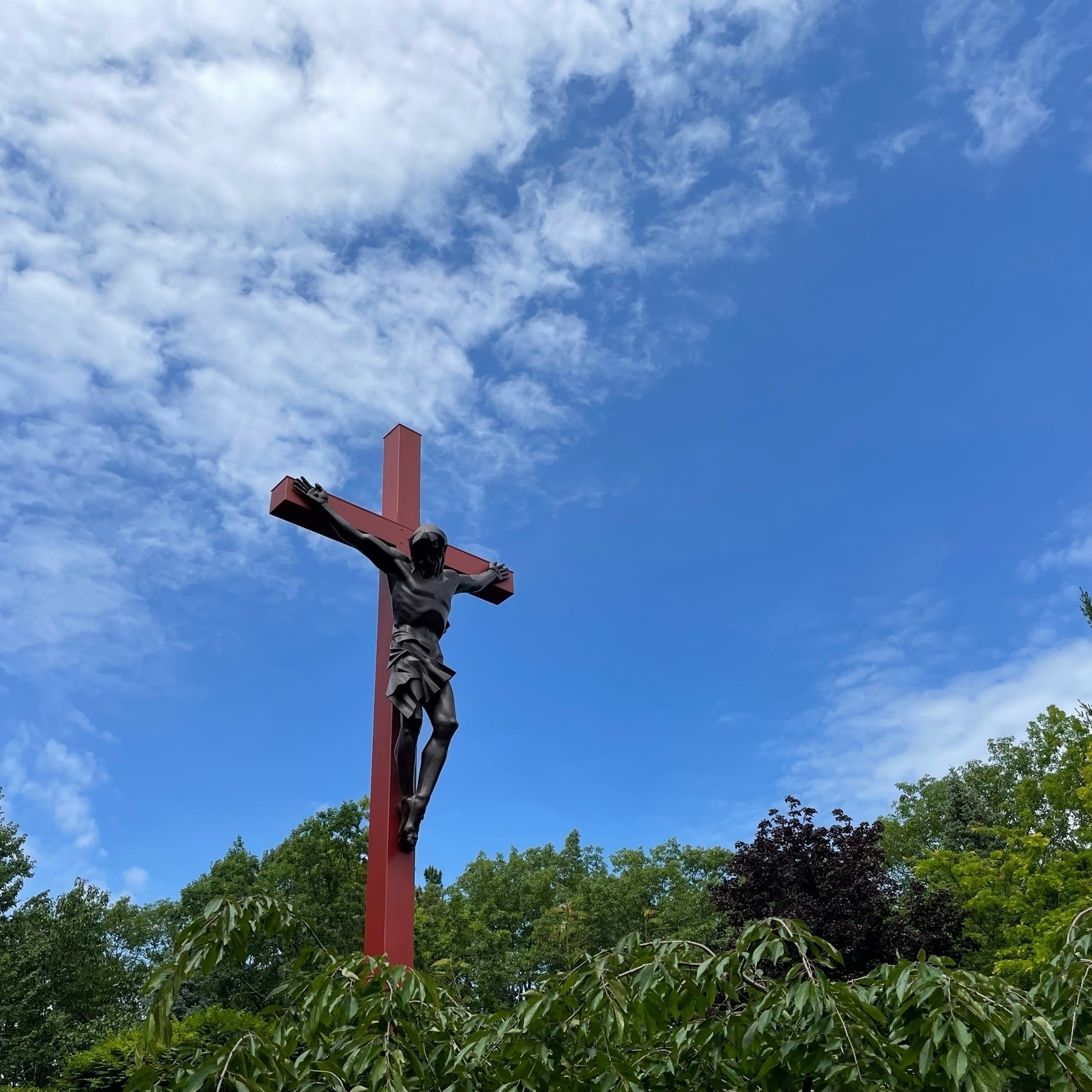Crucifix at Cross in the Woods, Indian River, MI