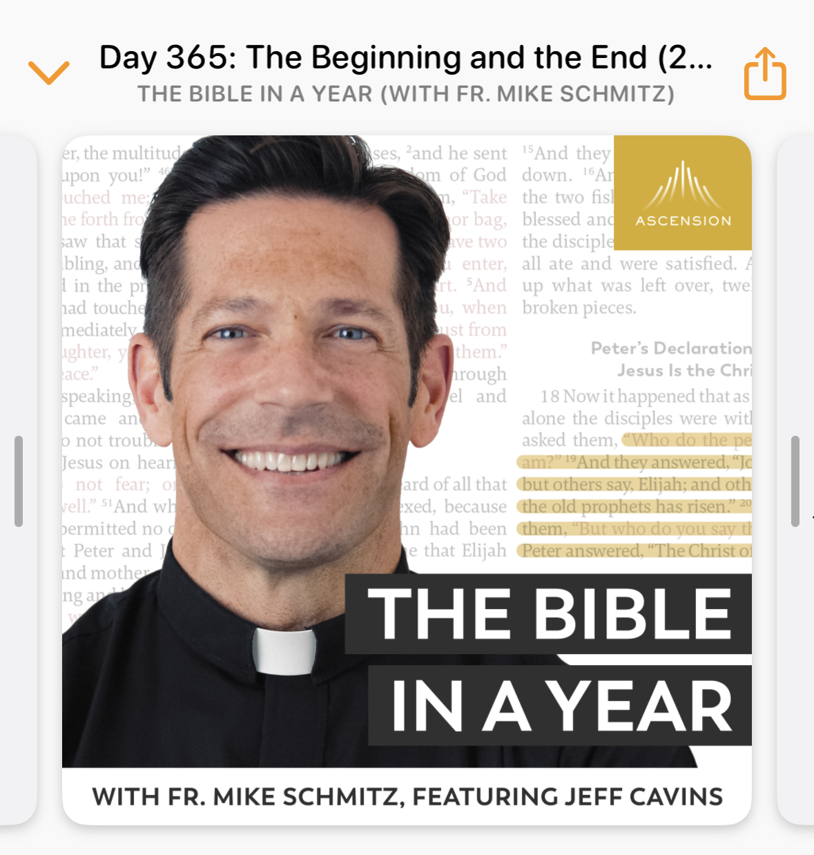 Bible in a Year podcast cover art
