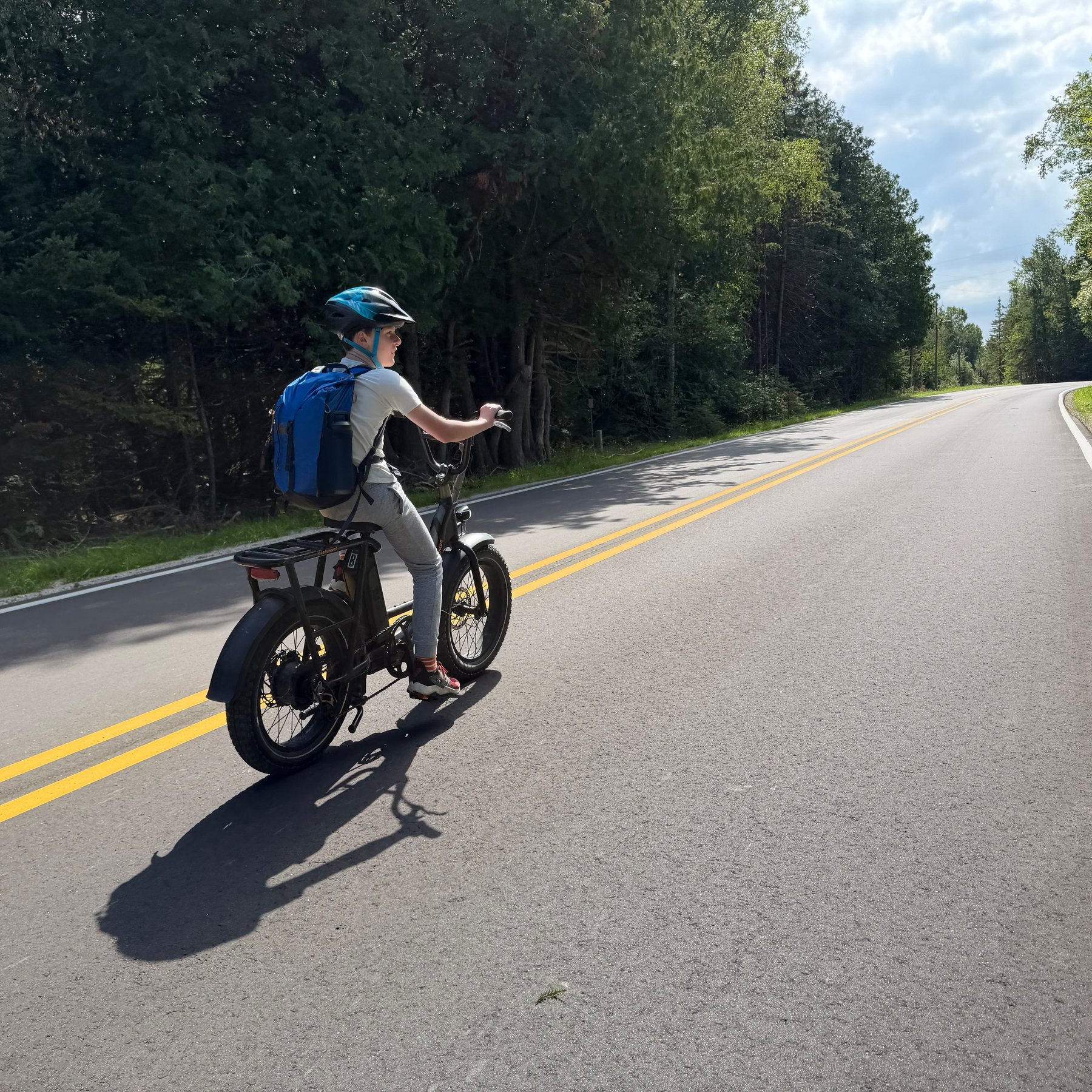 Benedict on the eBike.
