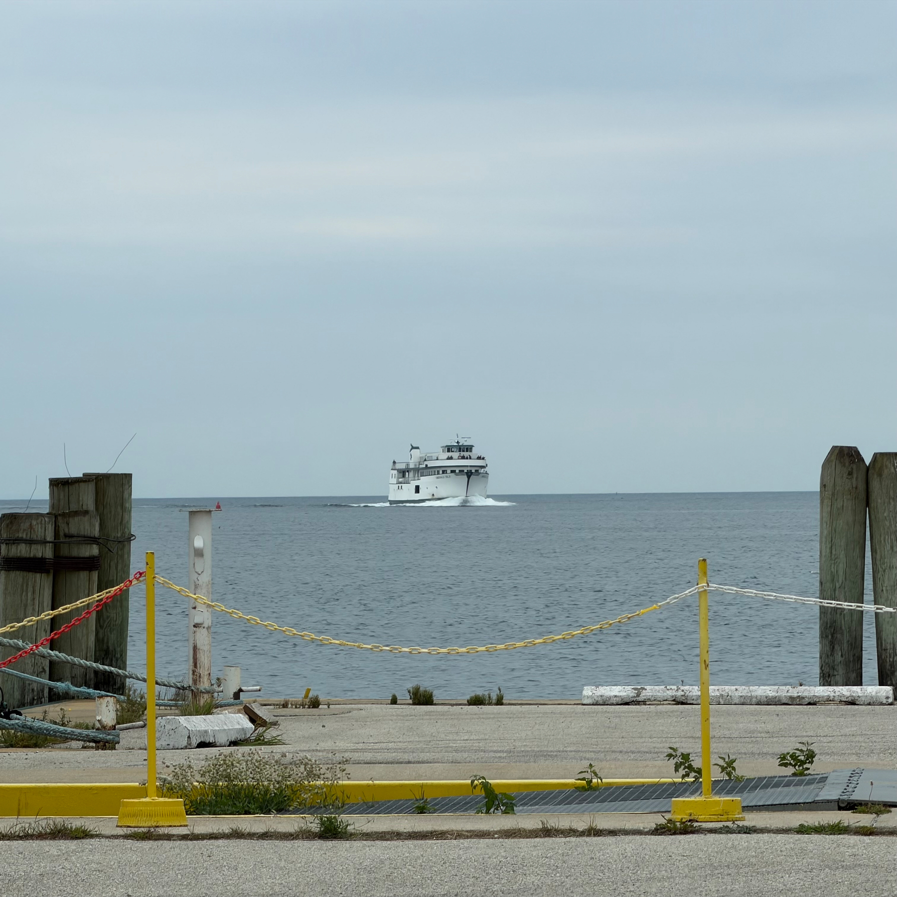 M/V Emerald Island arriving to Beaver Island.