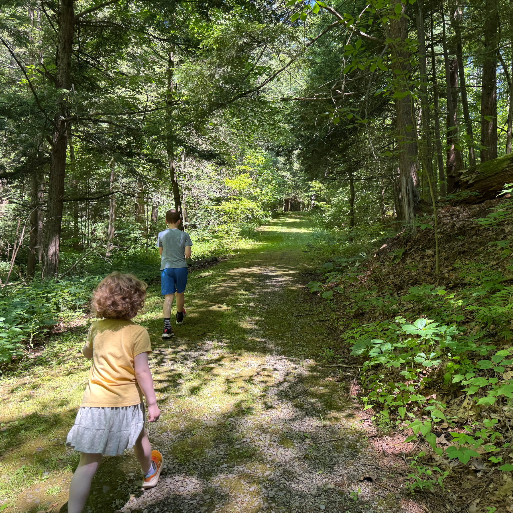 Hiking up the hill to St. Kateri’s village.