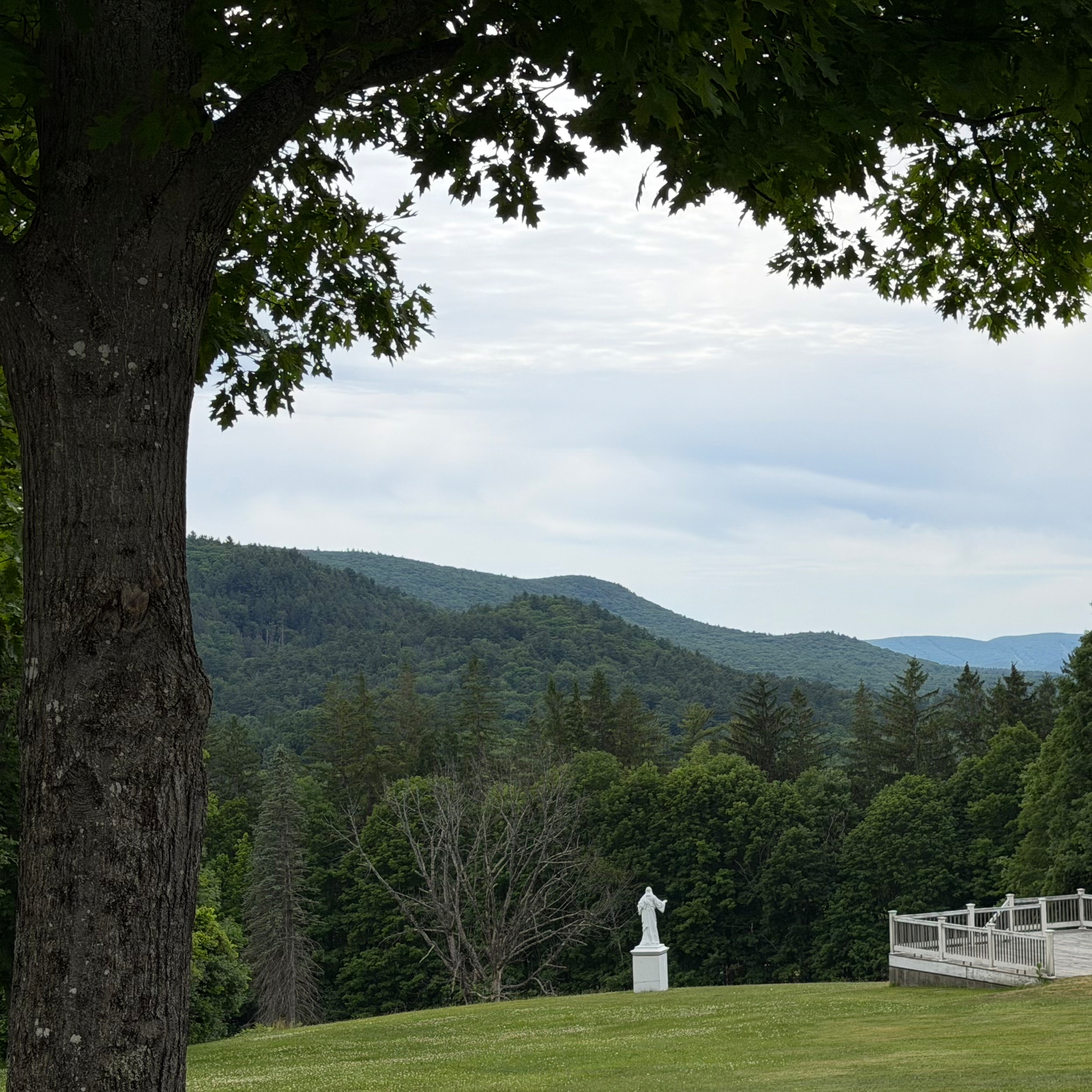 The Berkshire Mountains in Stockbridge, MA, as seen from Eden Hill.