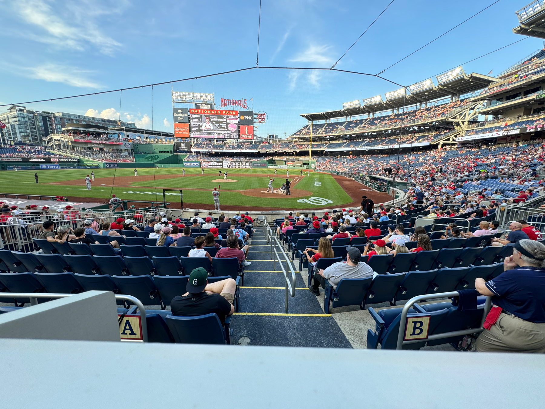 Nats park behind home plate 