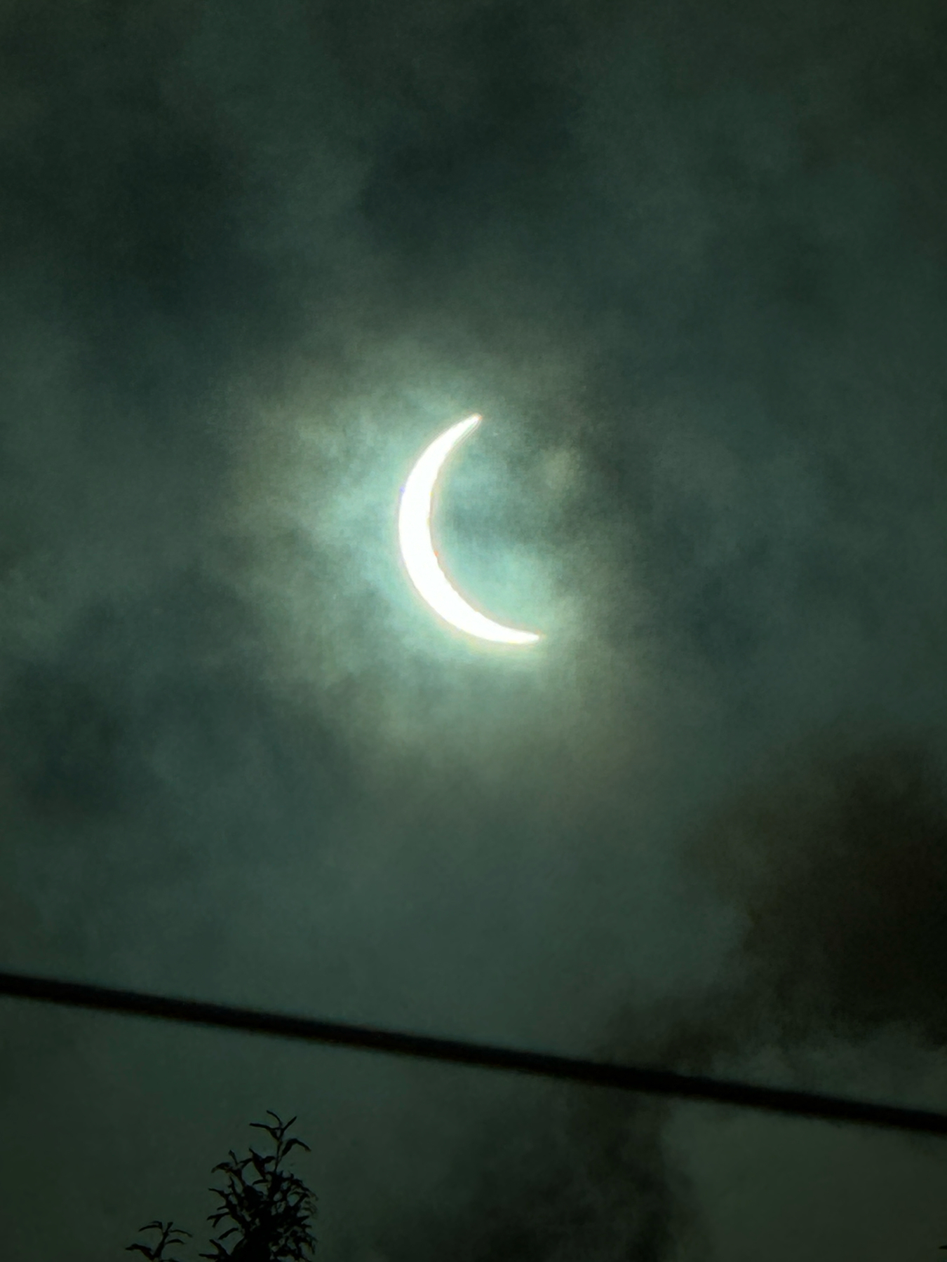 Zoom shot of eclipse at about 89% coverage