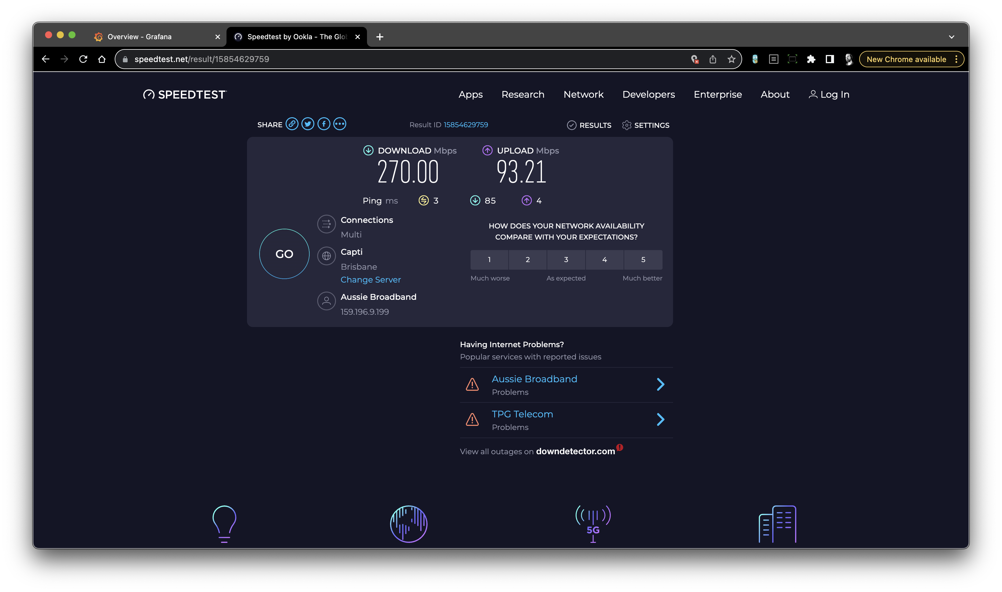 Performance of FTTP after the upgrade