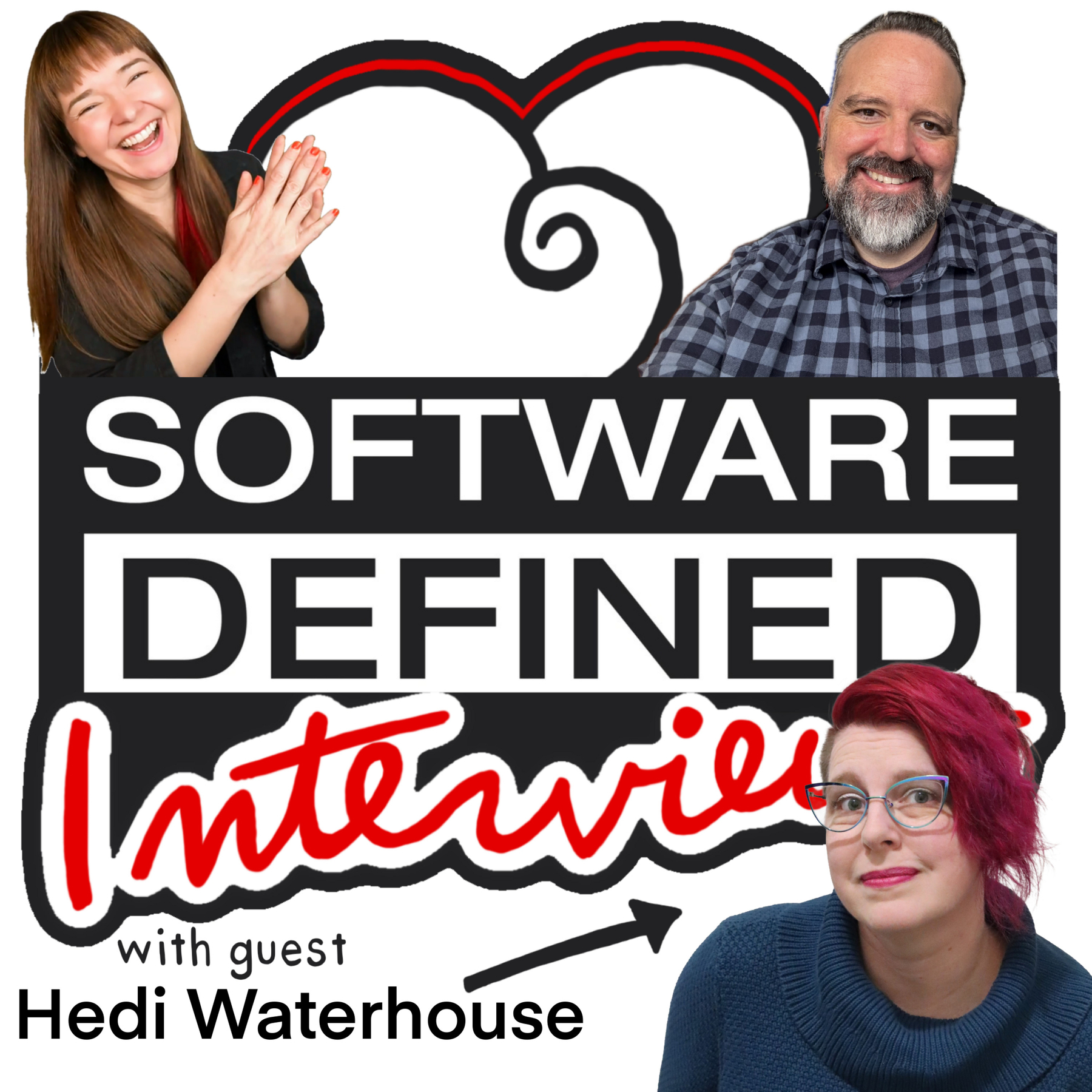 YouTube thumbnail for SDI episode 120. Heidi Waterhouse appears as a guest alongside the Software Defined Interviews branding. The episode title "Progressive Delivery, with Heidi Waterhouse" is displayed prominently.