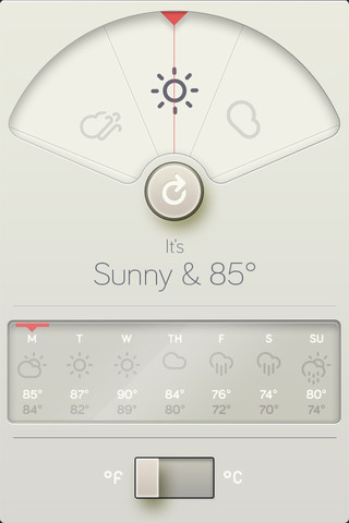 WTHR - A Simpler, More Beautiful Weather App WTHR iPhone APP