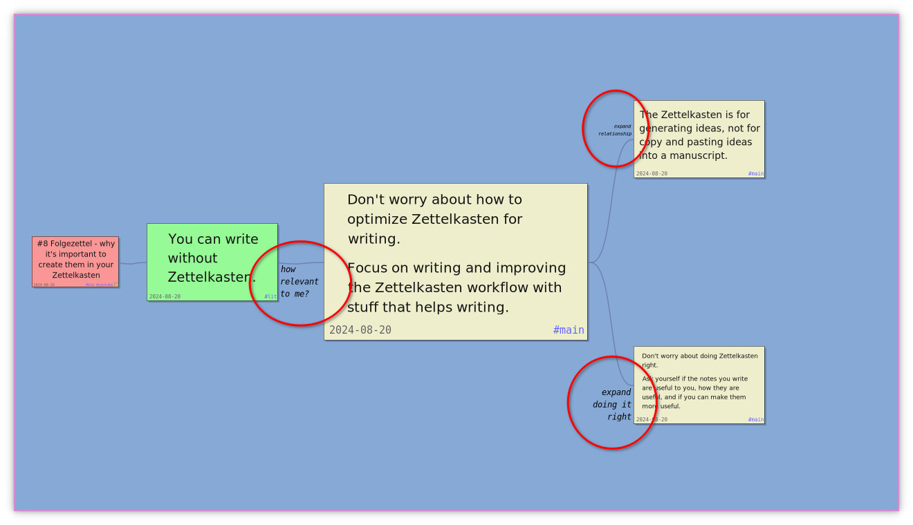 Screenshot of Smart Notes showing link
annotations.