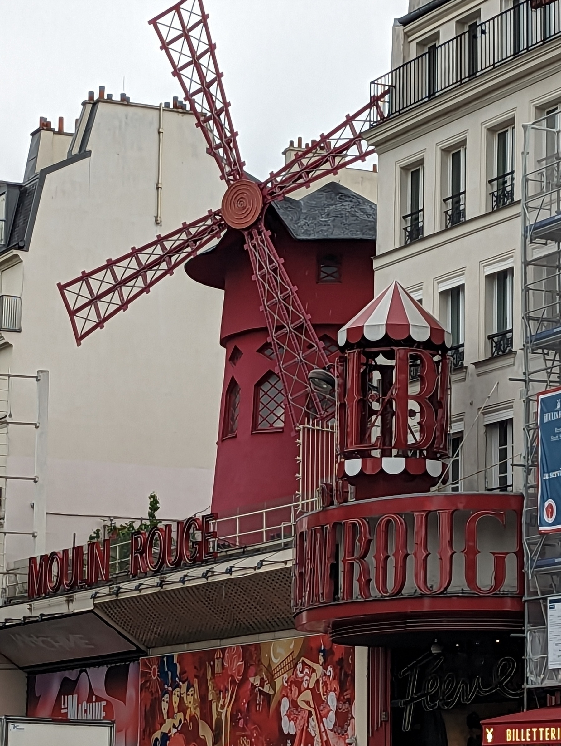 The Moulin Rouge in Montmartre
