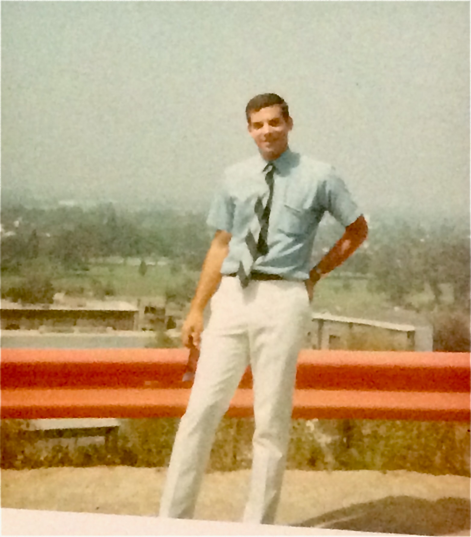 Terry Winnick as a young Universal Studios tour guide, around 1968