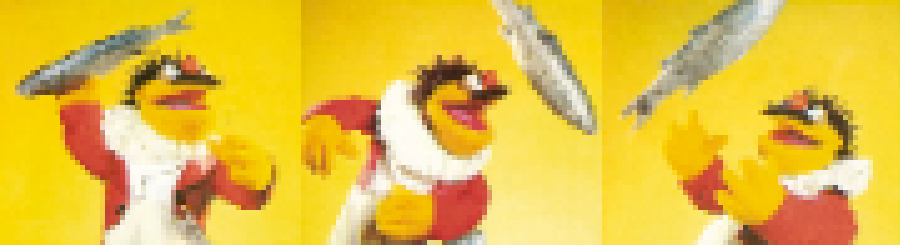 Lew Zealand grinning while holding a fish that appears to be mid-flight