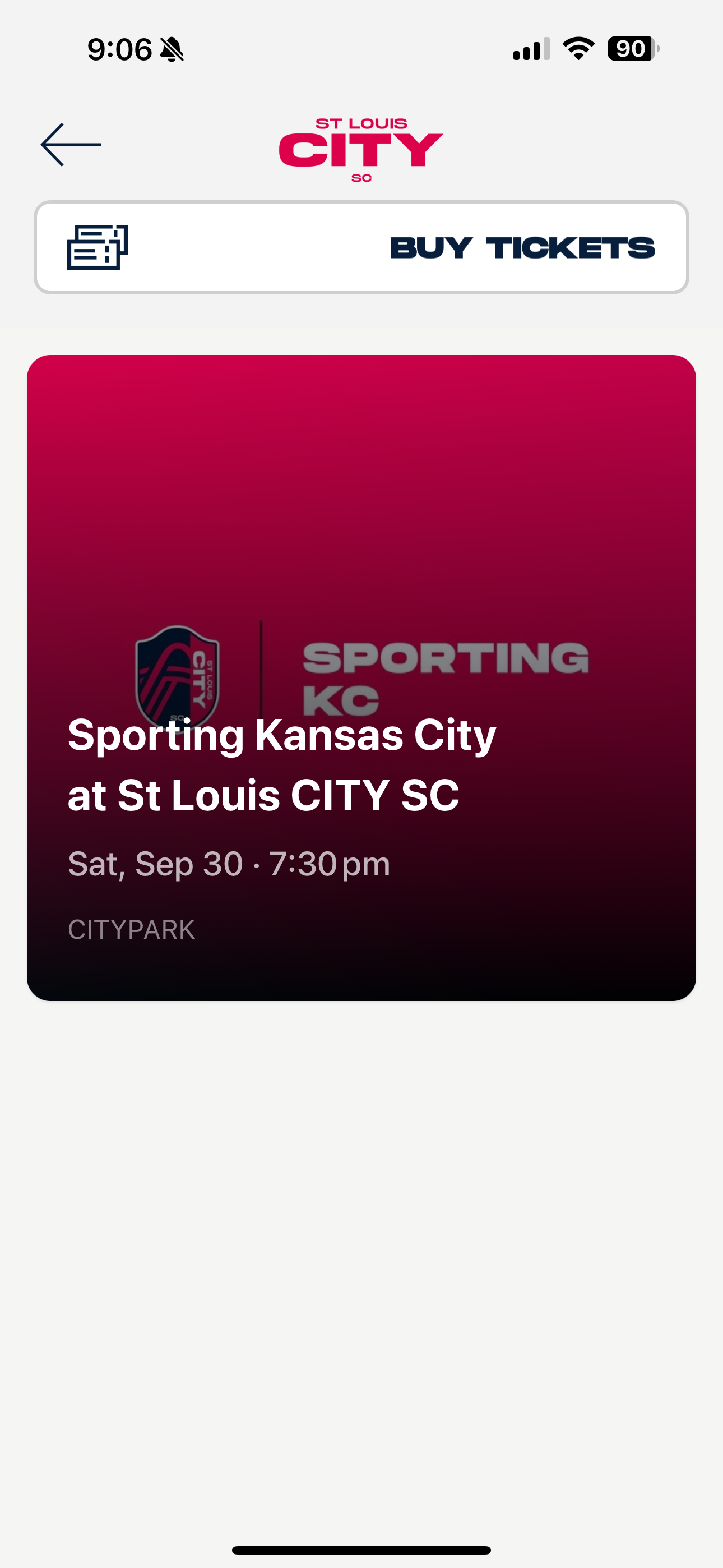 Tickets to St. Louis City SC vs sporting kc &10;
