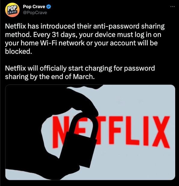 netflix anti-password sharing method