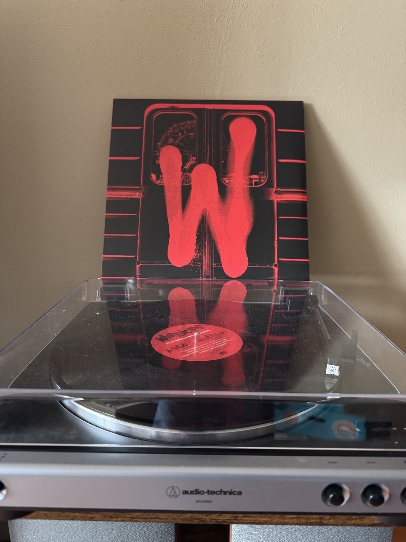 Warriors album on vinyl. 