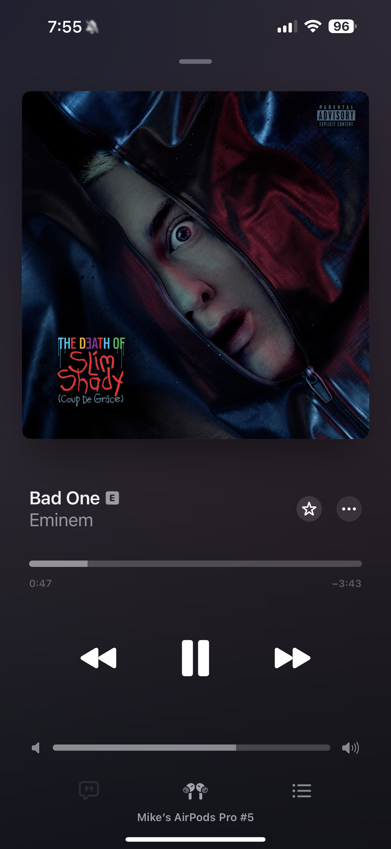 Eminem - the death of slim shady album. 
