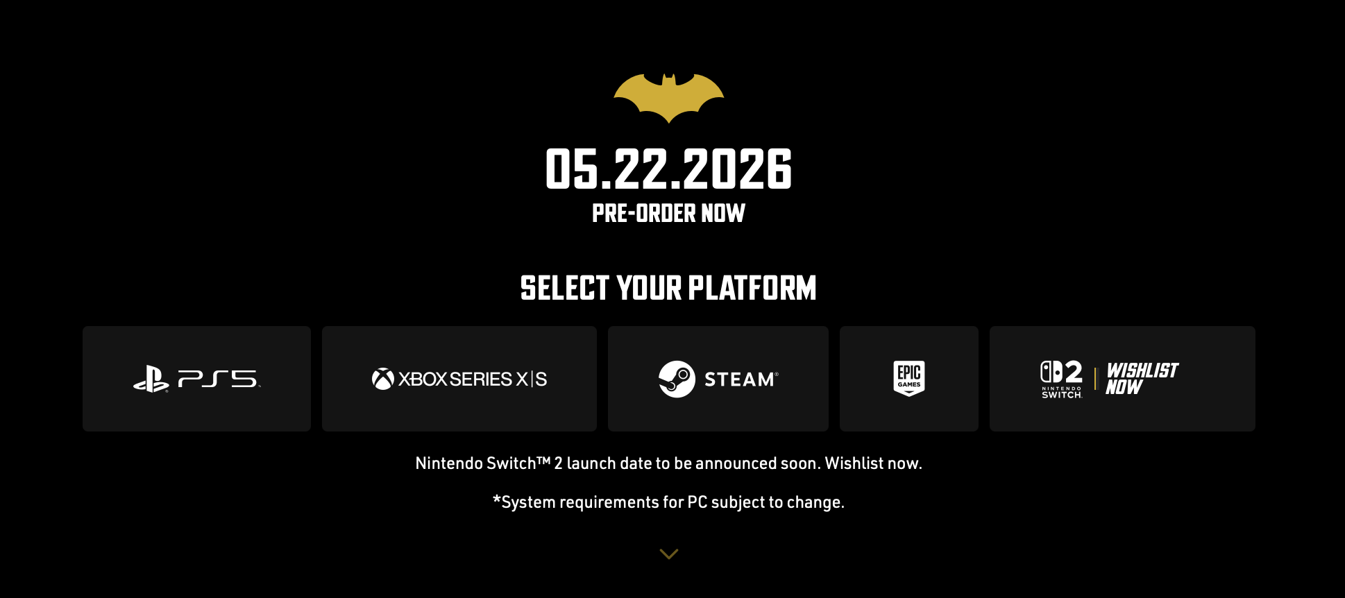 Lego Batman: Legacy of the Dark Knight unknown release date for Switch 2