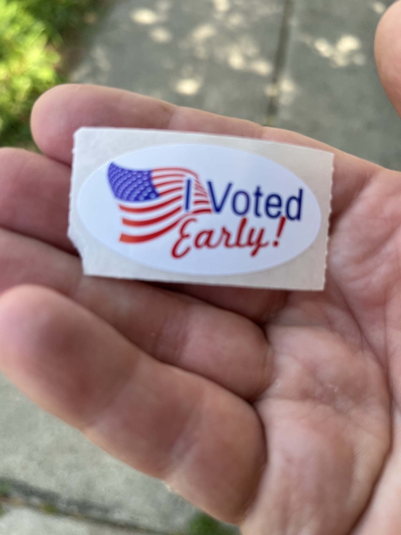 “I Voted Early” sticker