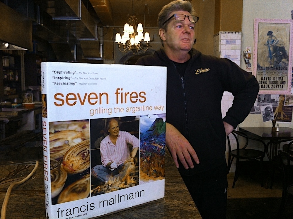 Mike Marsland and a useful book for any aspiring Argentinean Asador cook: Seven Fires, by Francis Mallmann