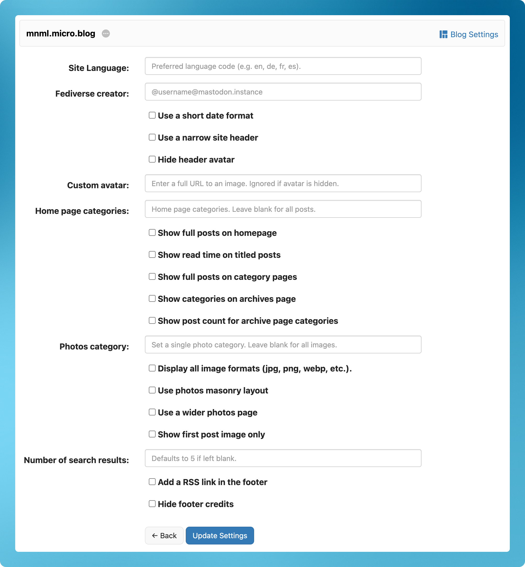 mnml-settings.png The mnml settings.