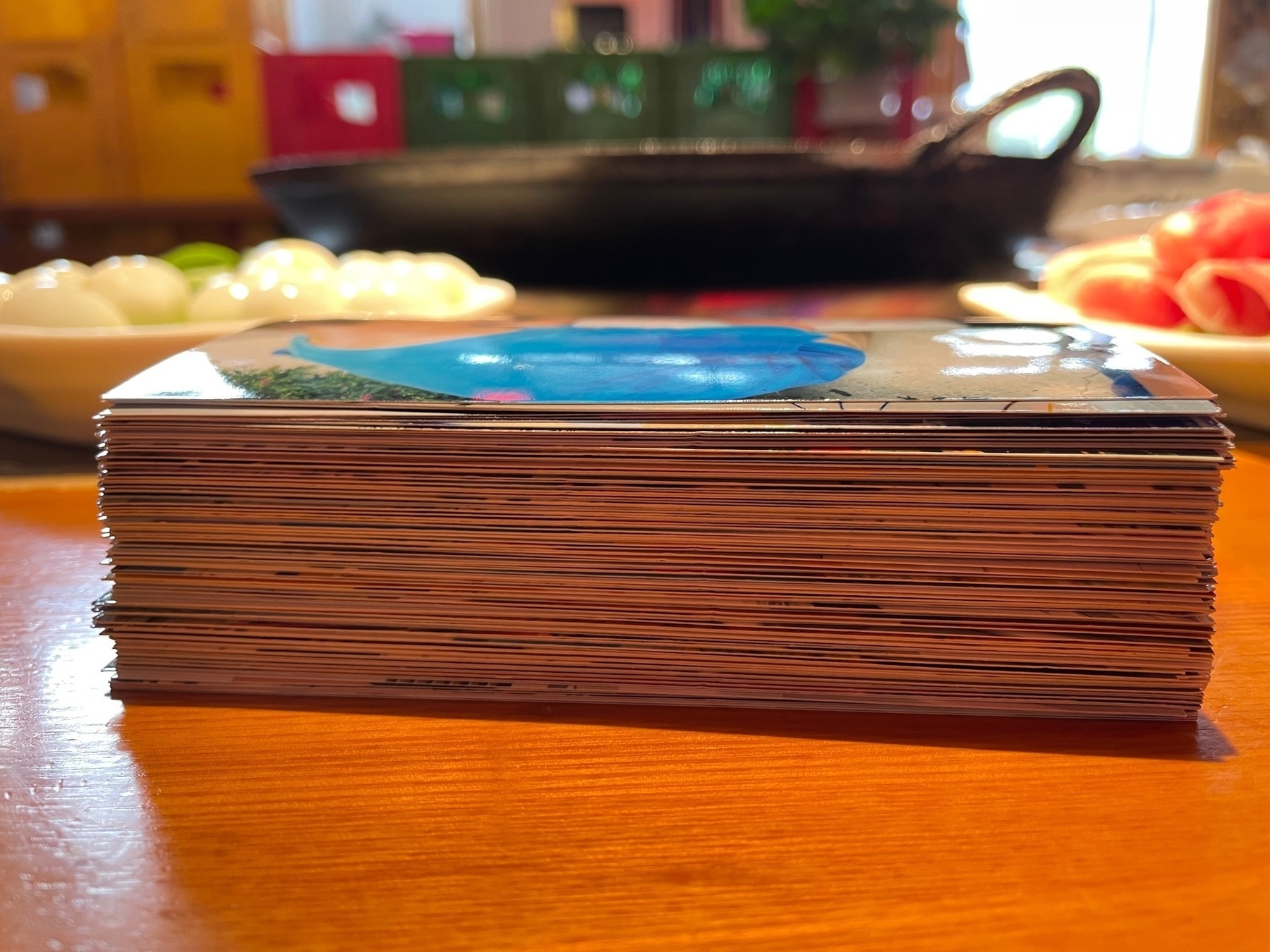 photo of a stack of printed photos