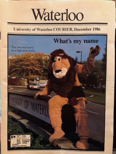 UW Courier Cover December 1986