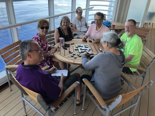 Playing Quirkle on a Disney ship