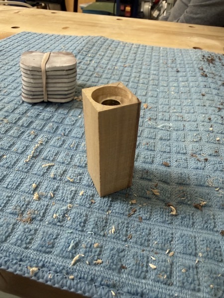 A rectangular hunk of maple