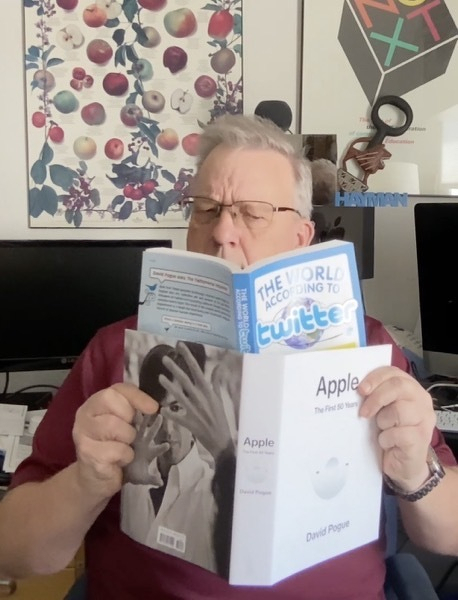 Me Reading Both Pogue Books