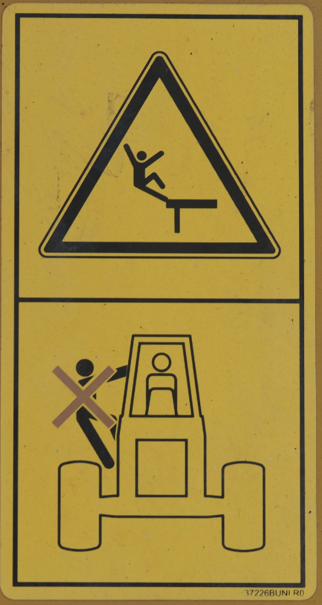 strange safety sticker