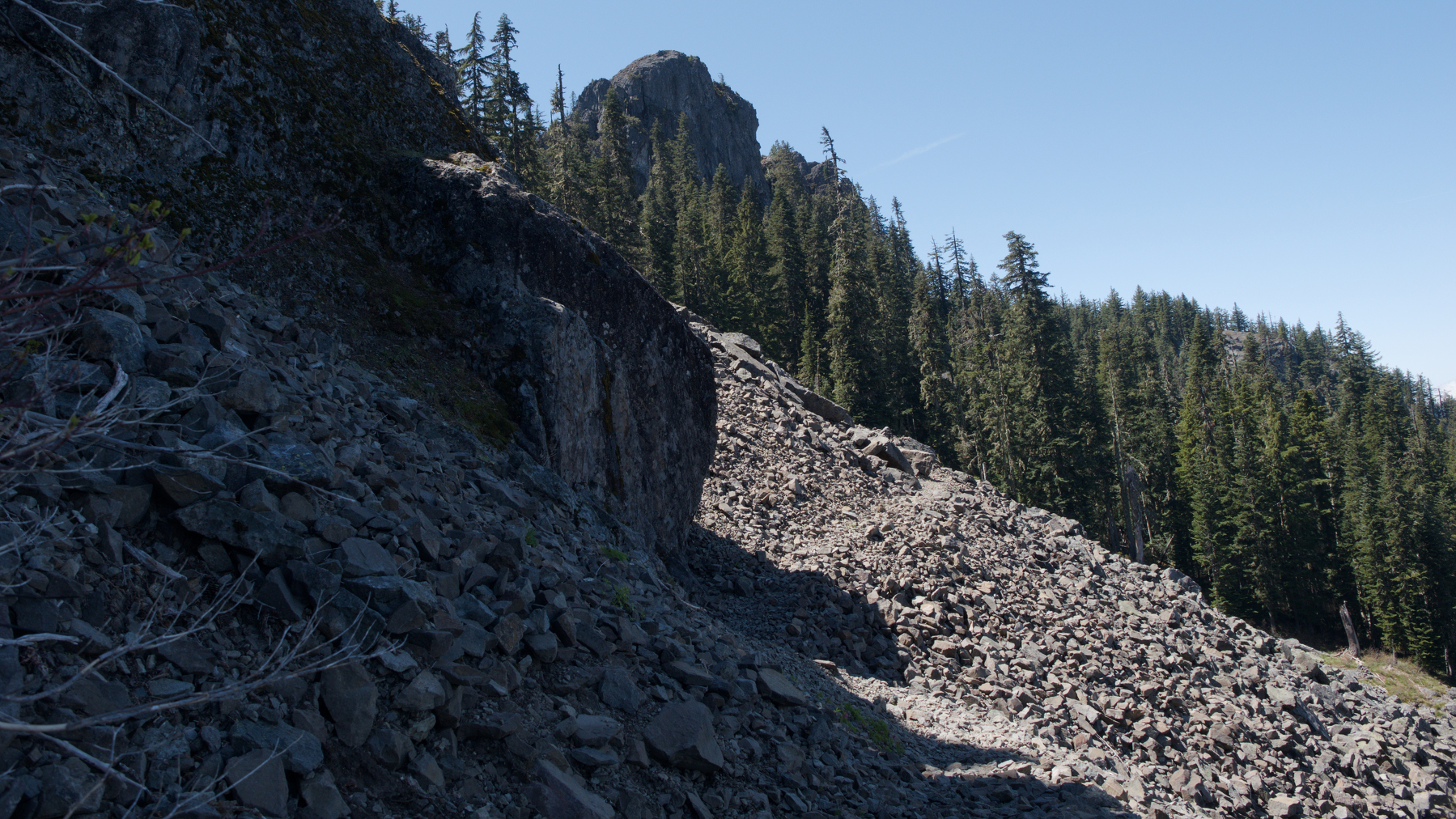 trail across scree