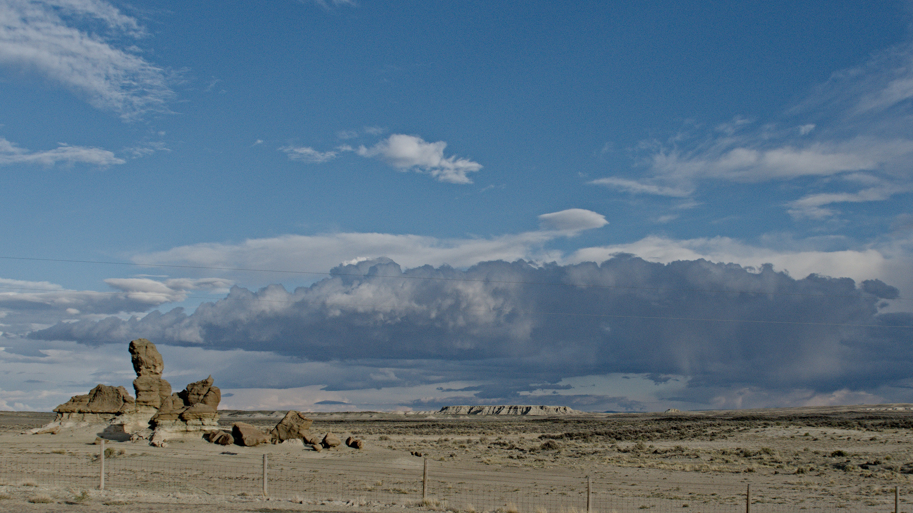 rocks and sky