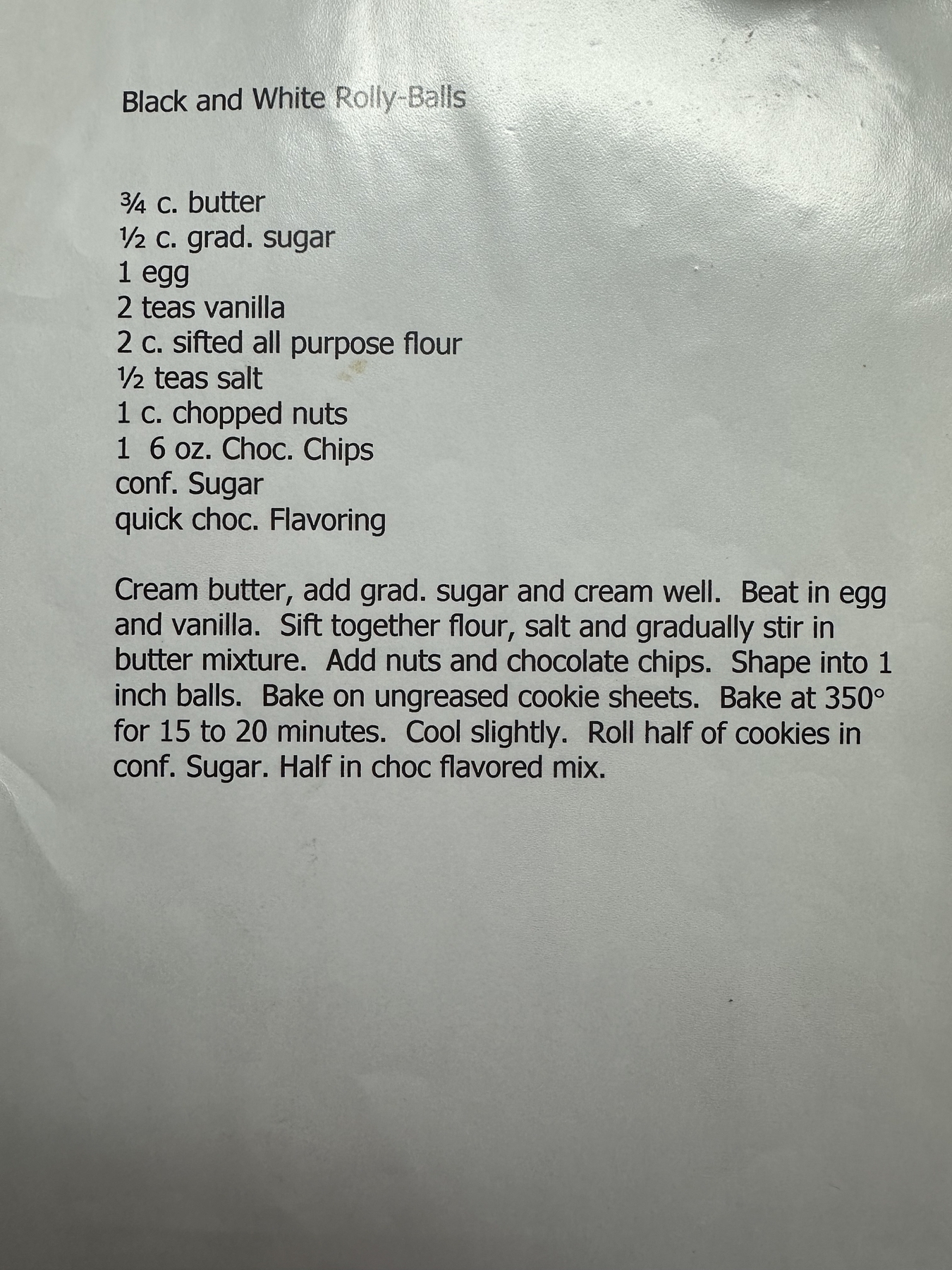 Family recipe for these cookies. Will properly post soon