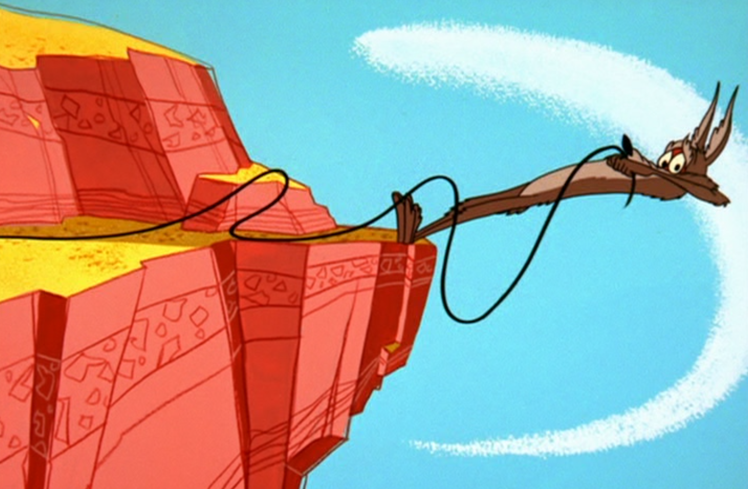 Wile E Coyote about to fall.png Wile E Coyote about to fall.
