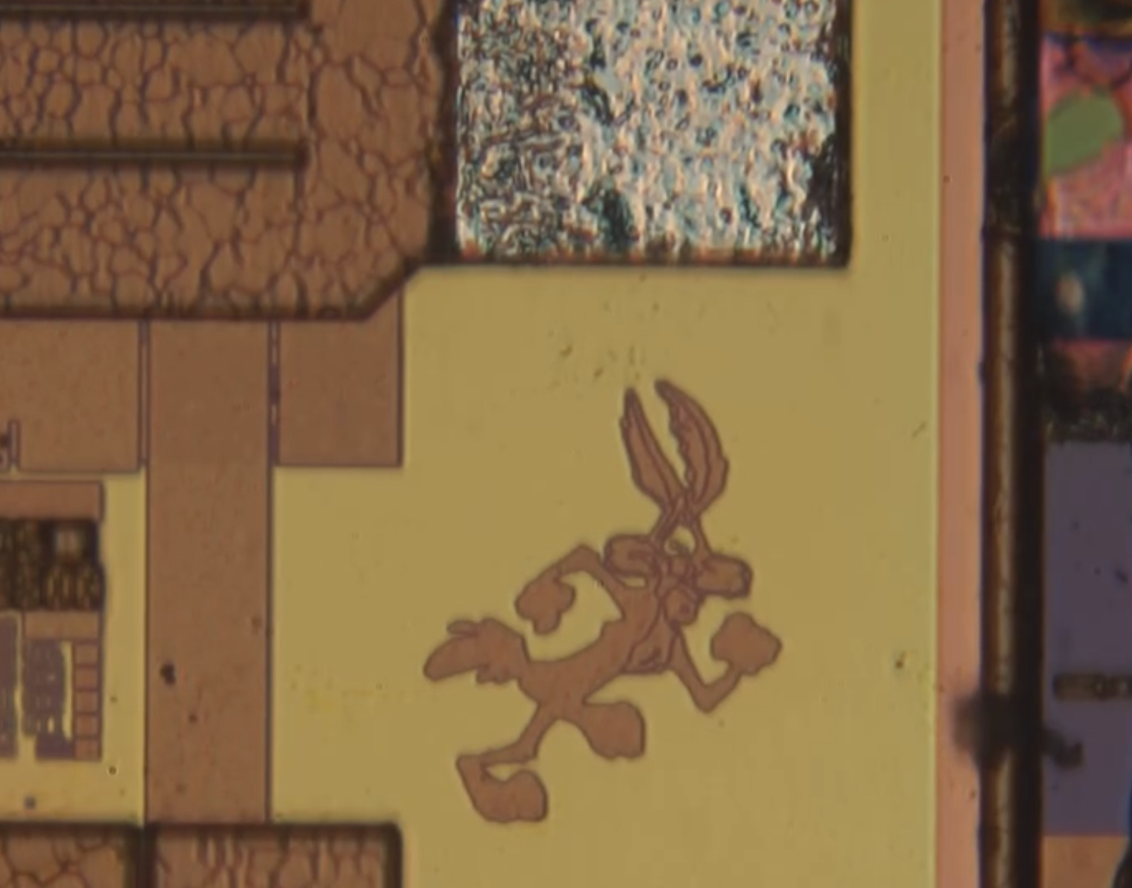 Wile E Coyote silicon doodle cpu_duke.png Wile E Coyote silicon doodle photographed by cpu_duke