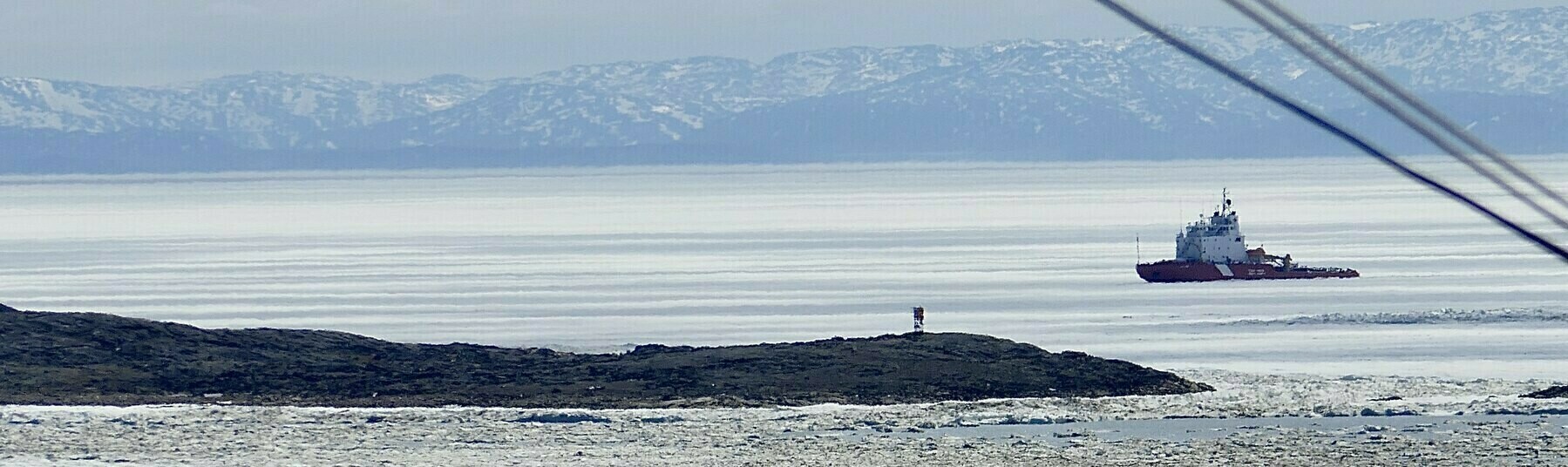 The icebreaker CCGS Terry Fox sits in Frobisher Bay on Saturday, 27.Jun.2020