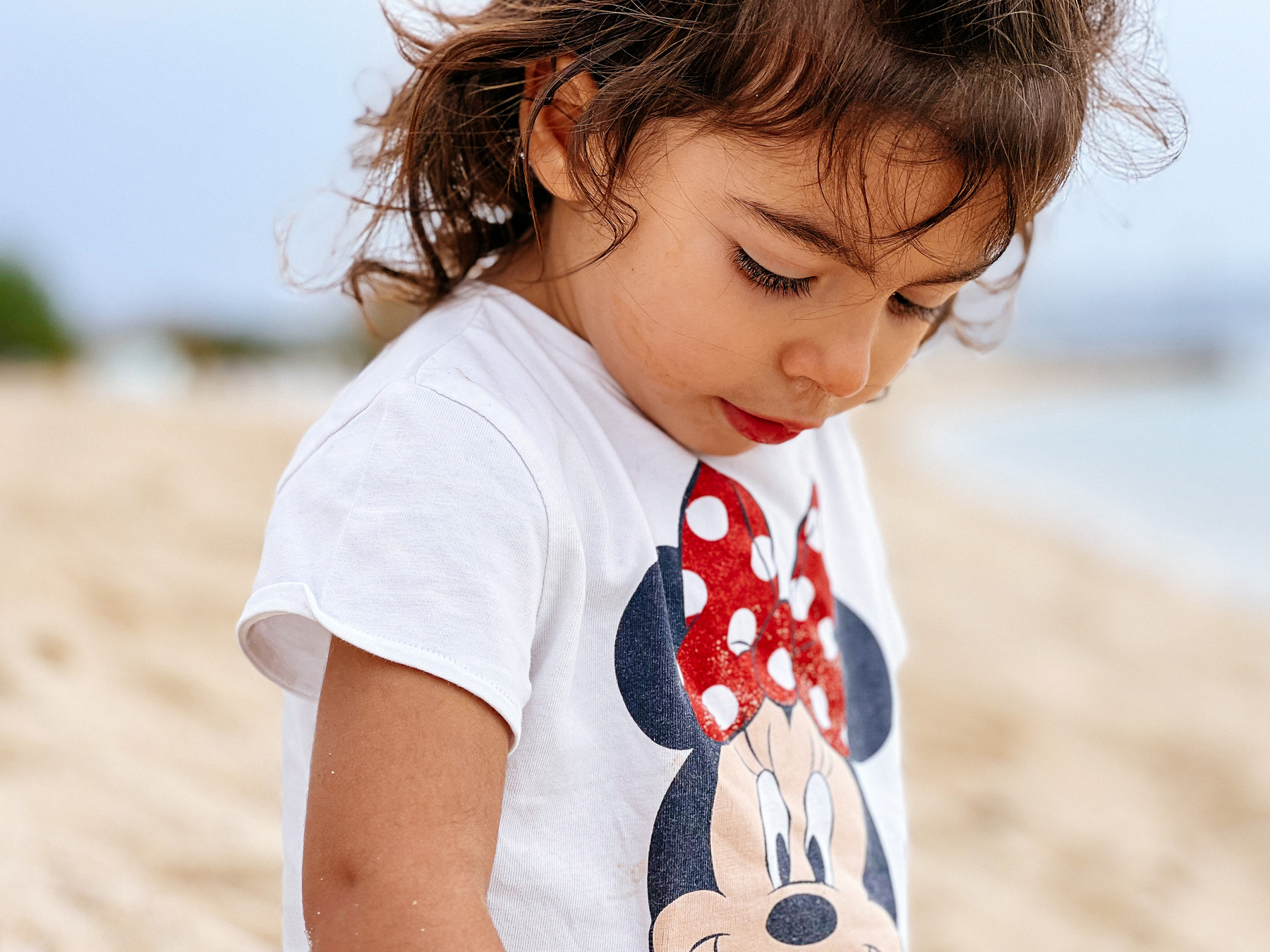 Closeup of Toddler by the sea