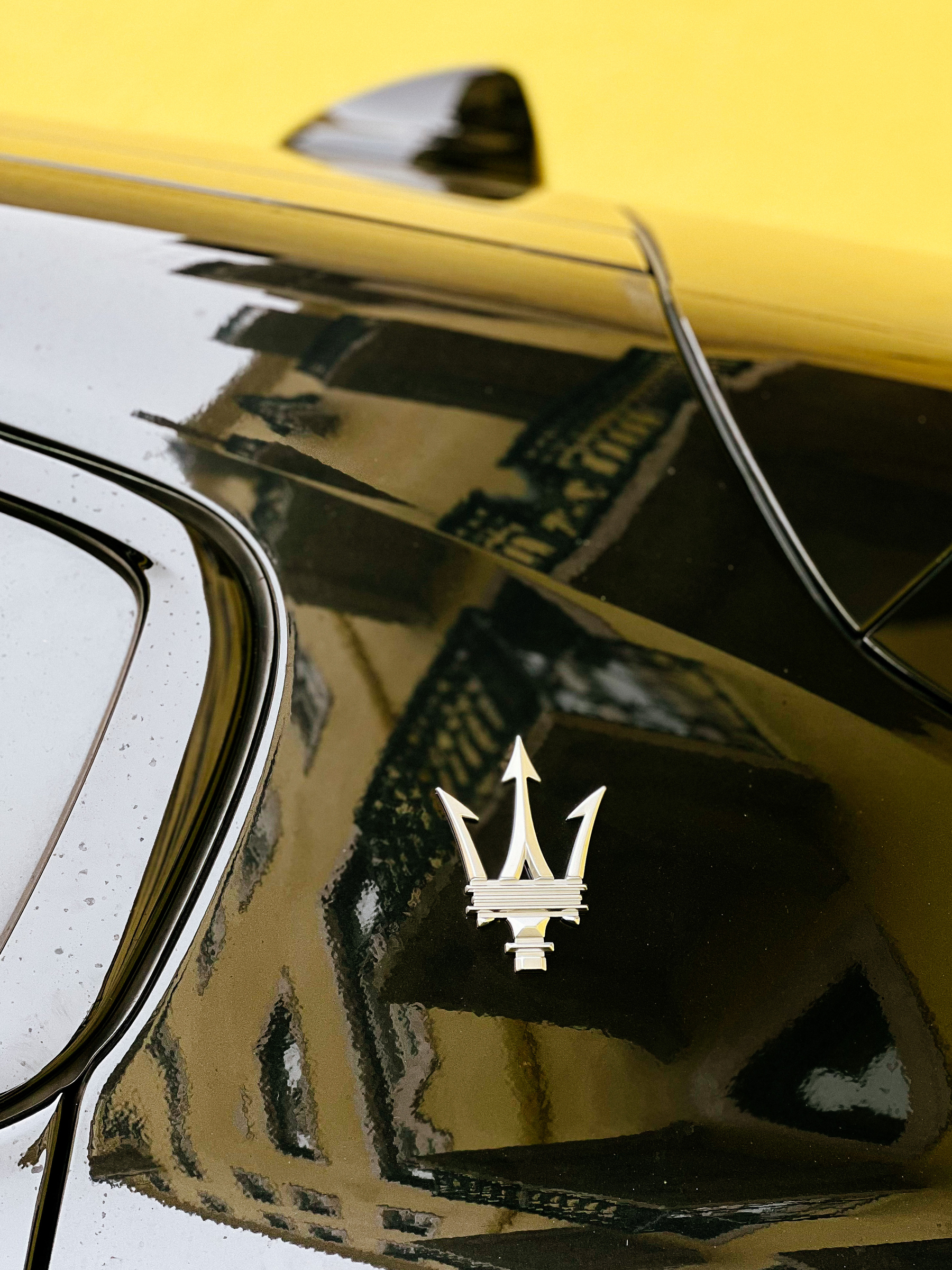 Detail of a Maserati. 