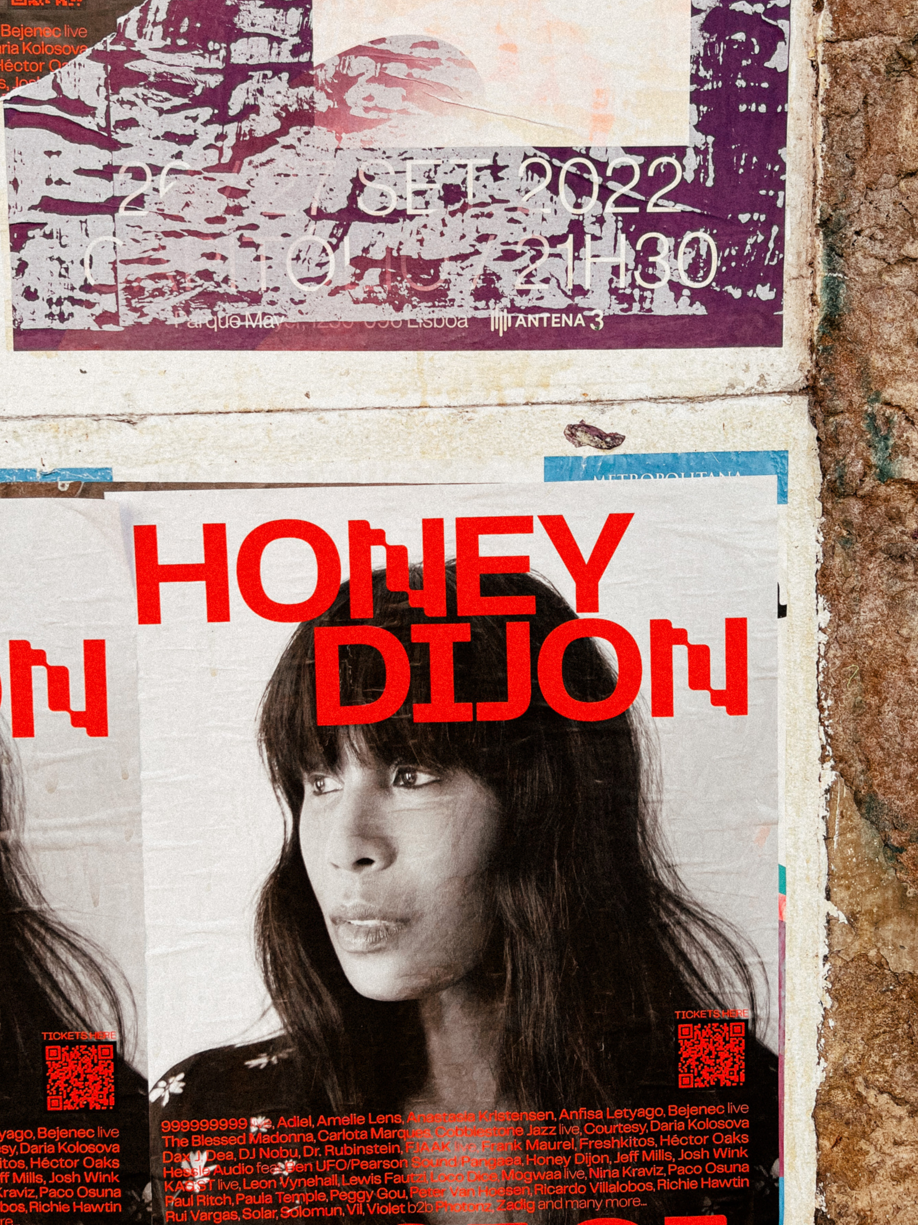 Poster for a DJ concert, the DJ is called Honey Dijon. 