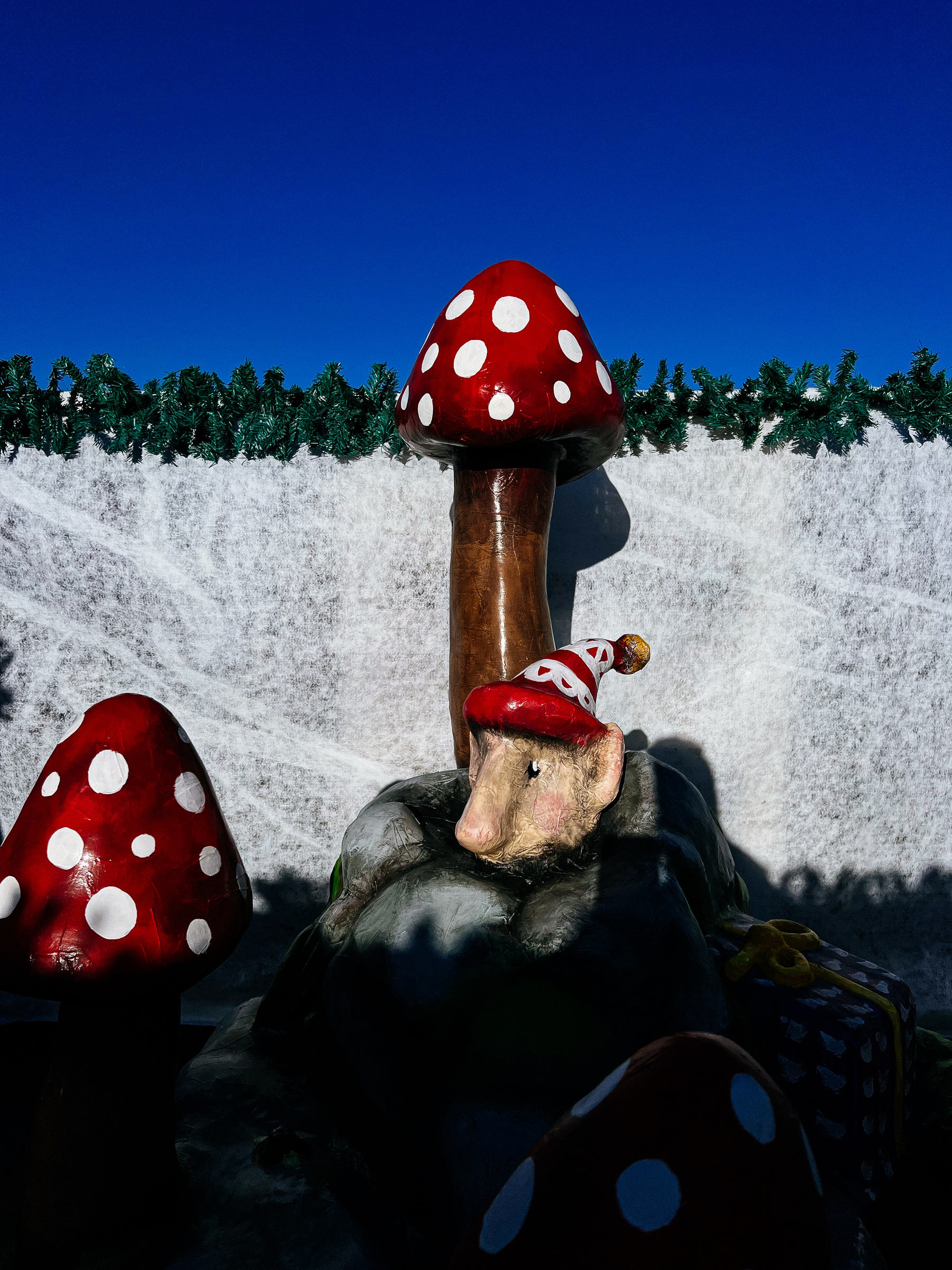 Elf and mushroom. 
