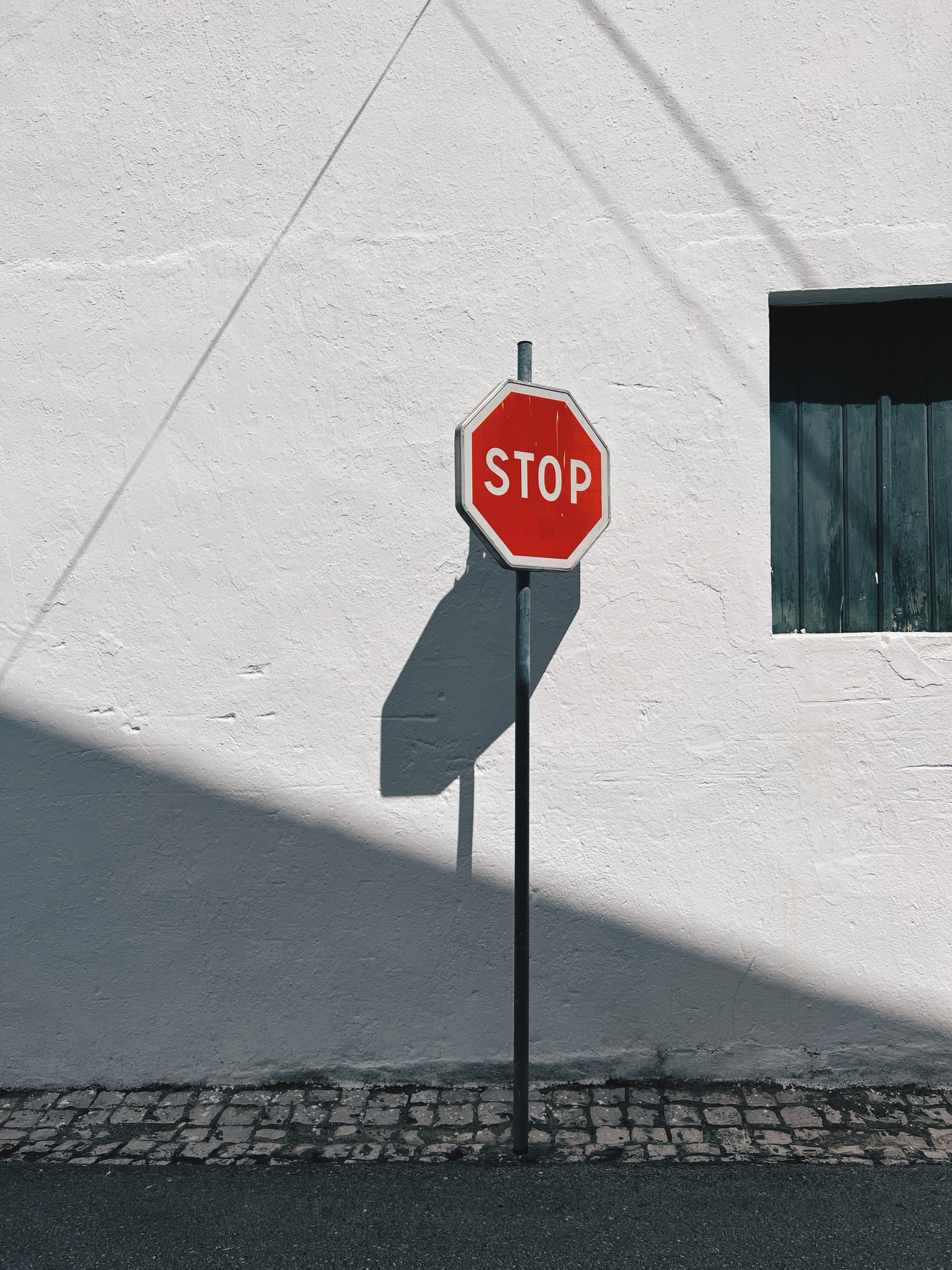 A stop sign. 