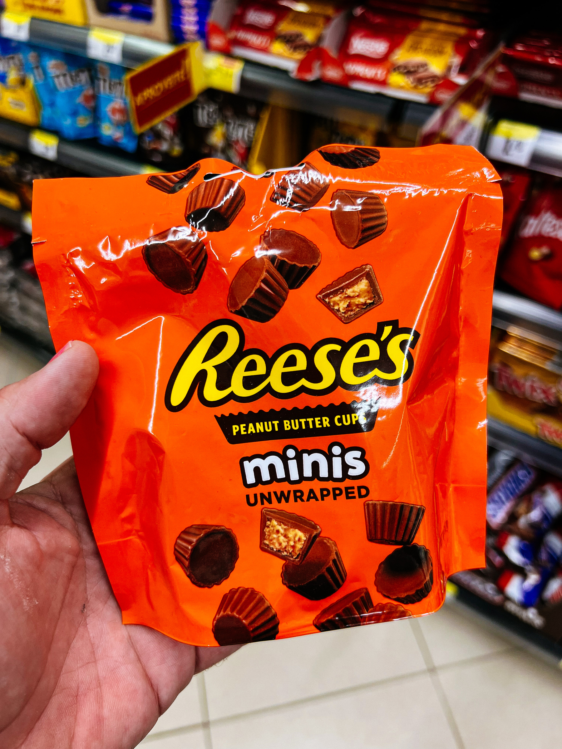 A bag of Reese’s Peanut Butter Cups. 