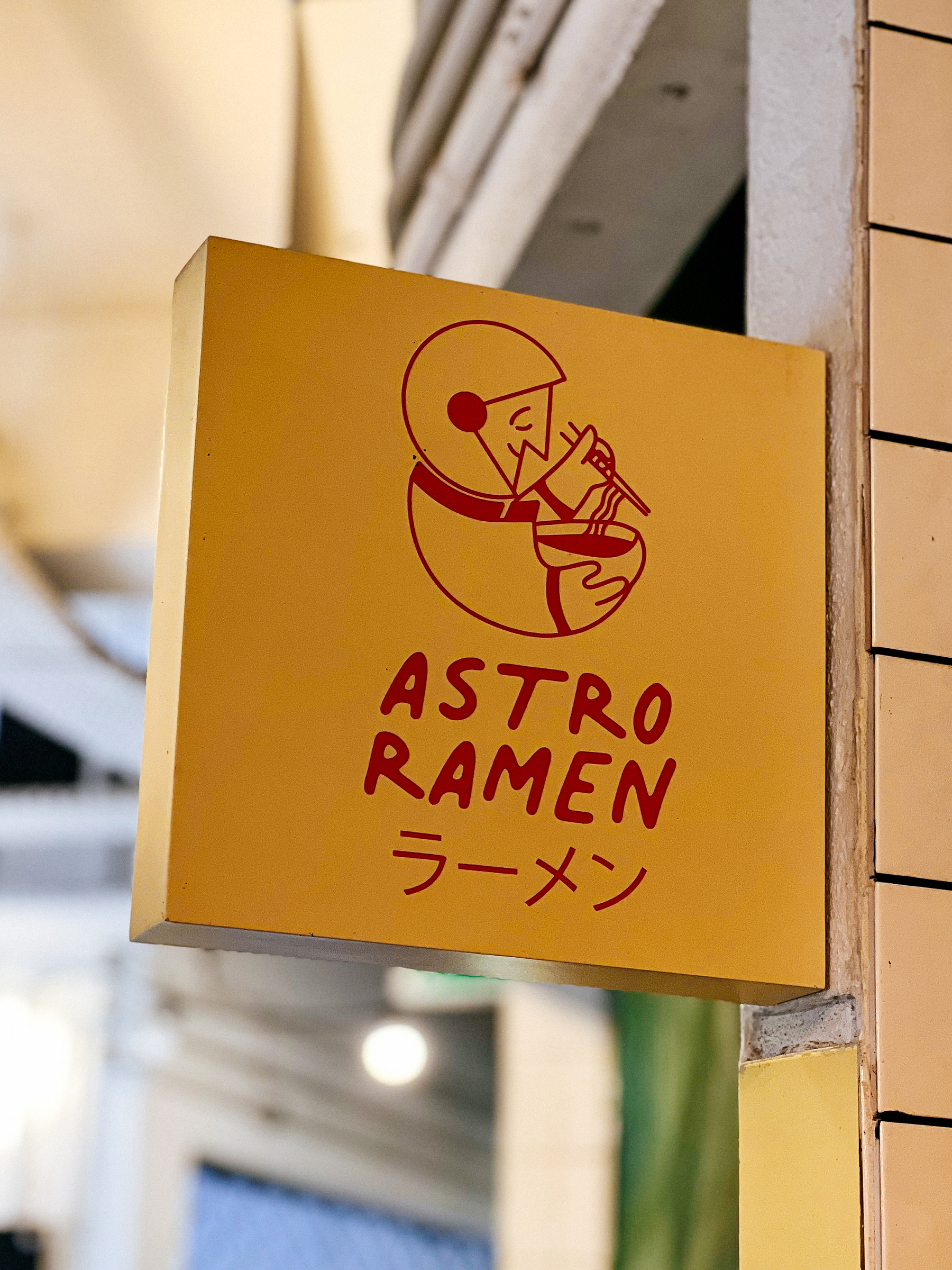 &ldquo;Astro Ramen&rdquo; sign.