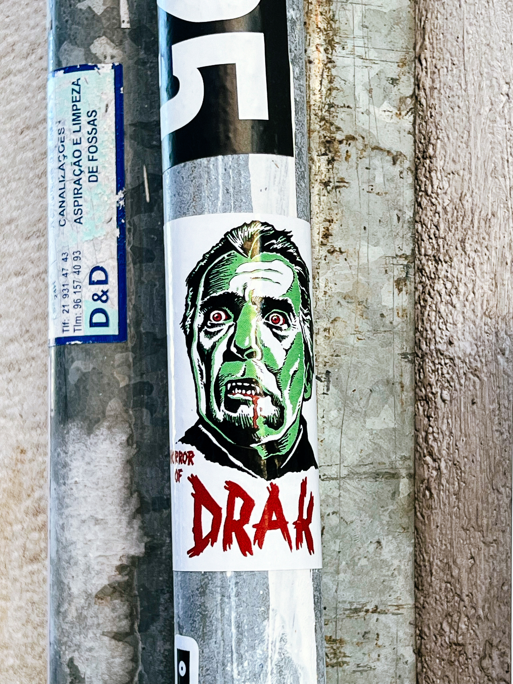 “Drak”, Dracula. Sticker. 