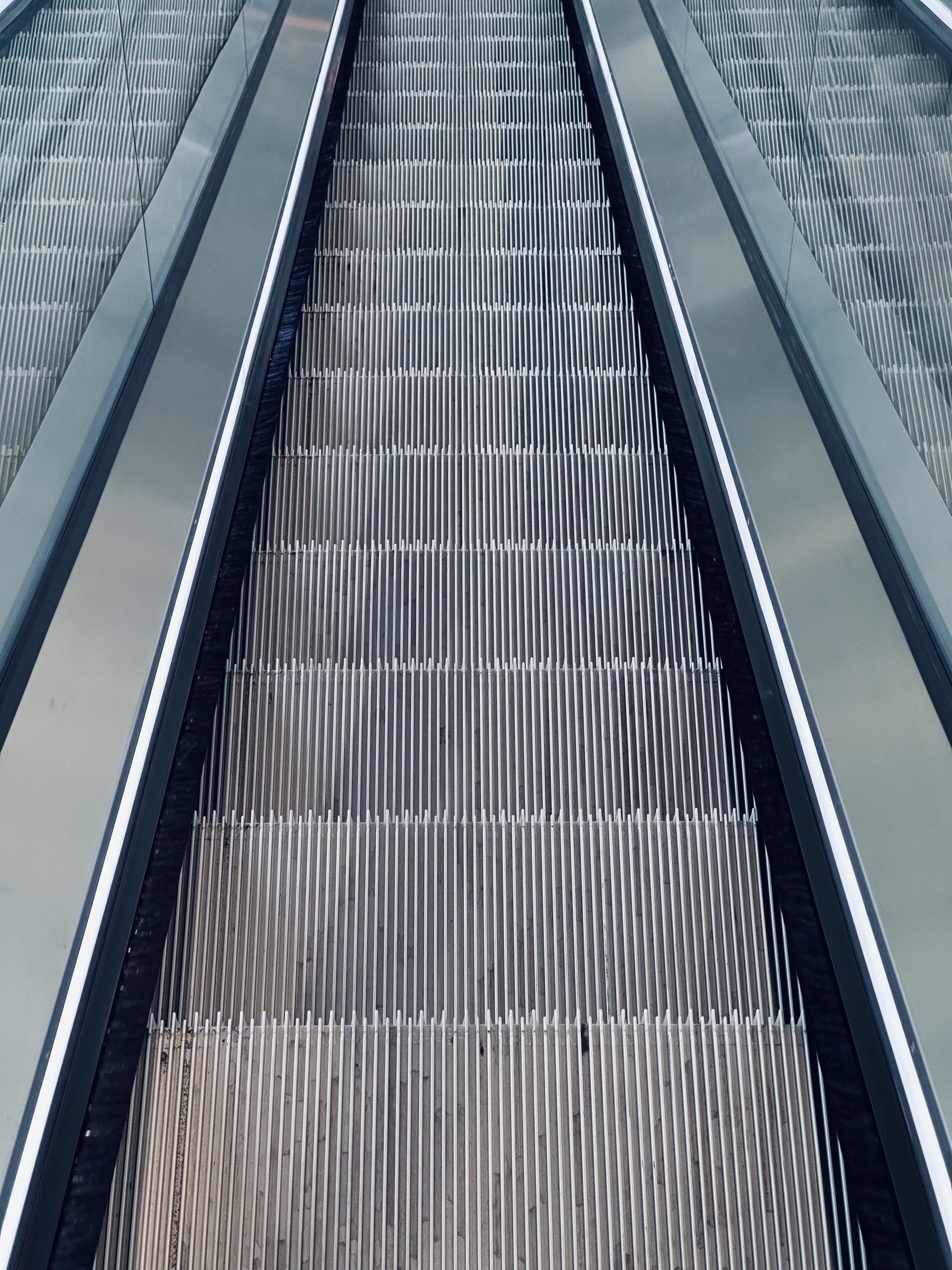 An escalator at the Munch museum in Oslo.