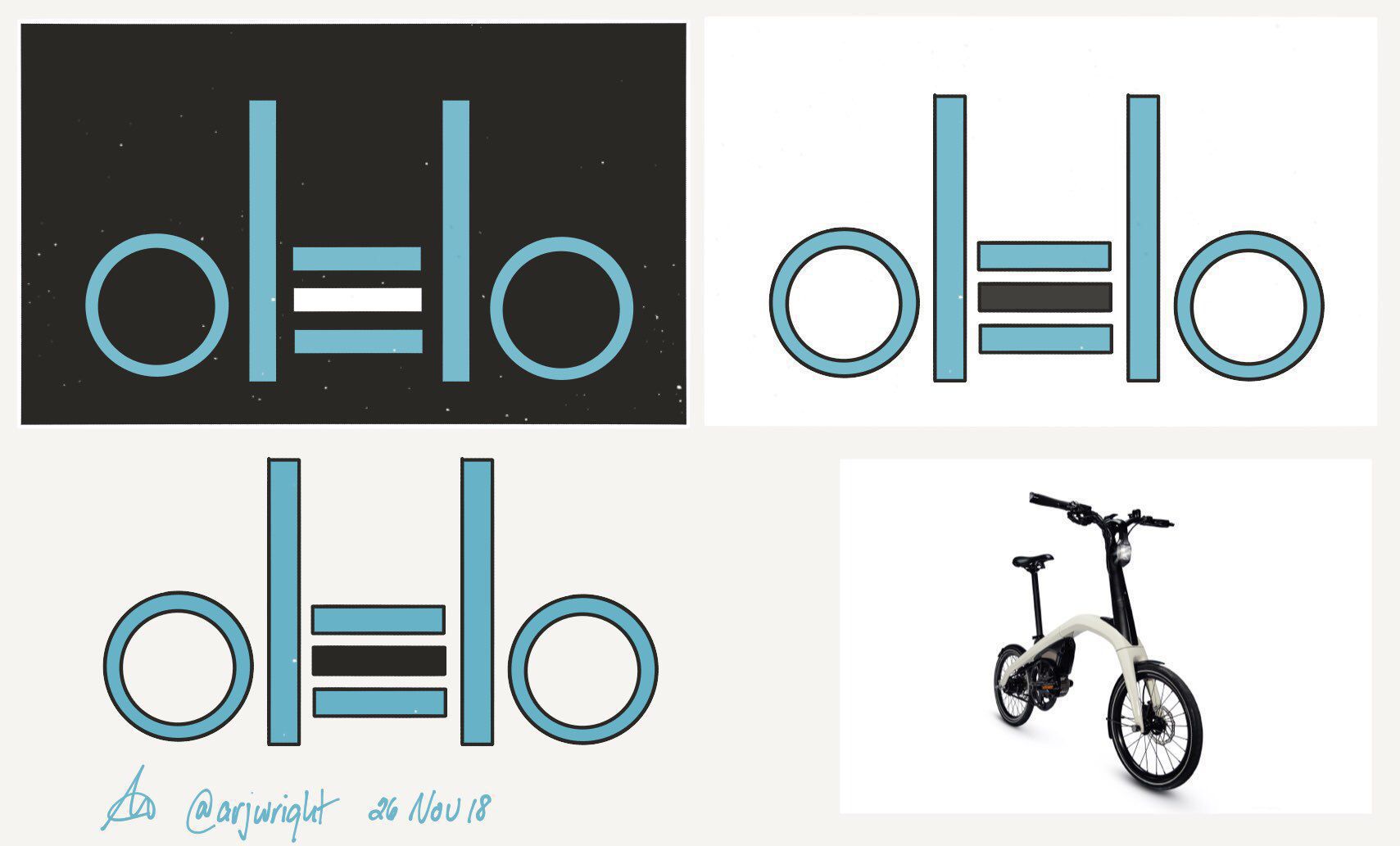 Concept: Olelo eBike Branding made with Paper for iOS