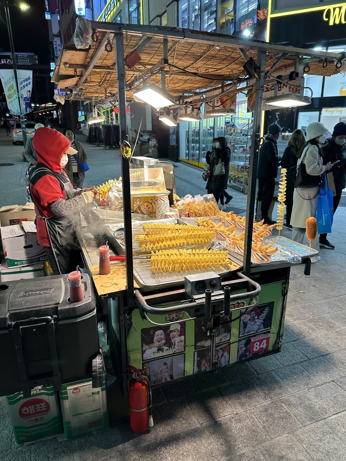 Street food vendor in Seoul.