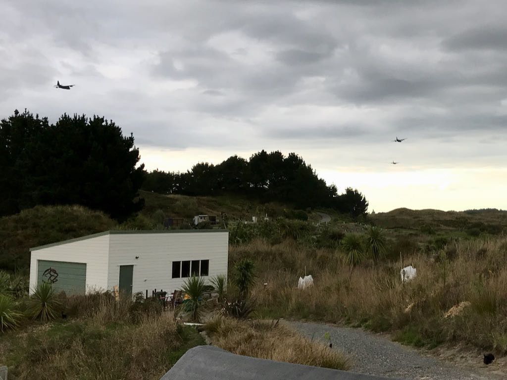 3 low-flying Hercules aircraft.  