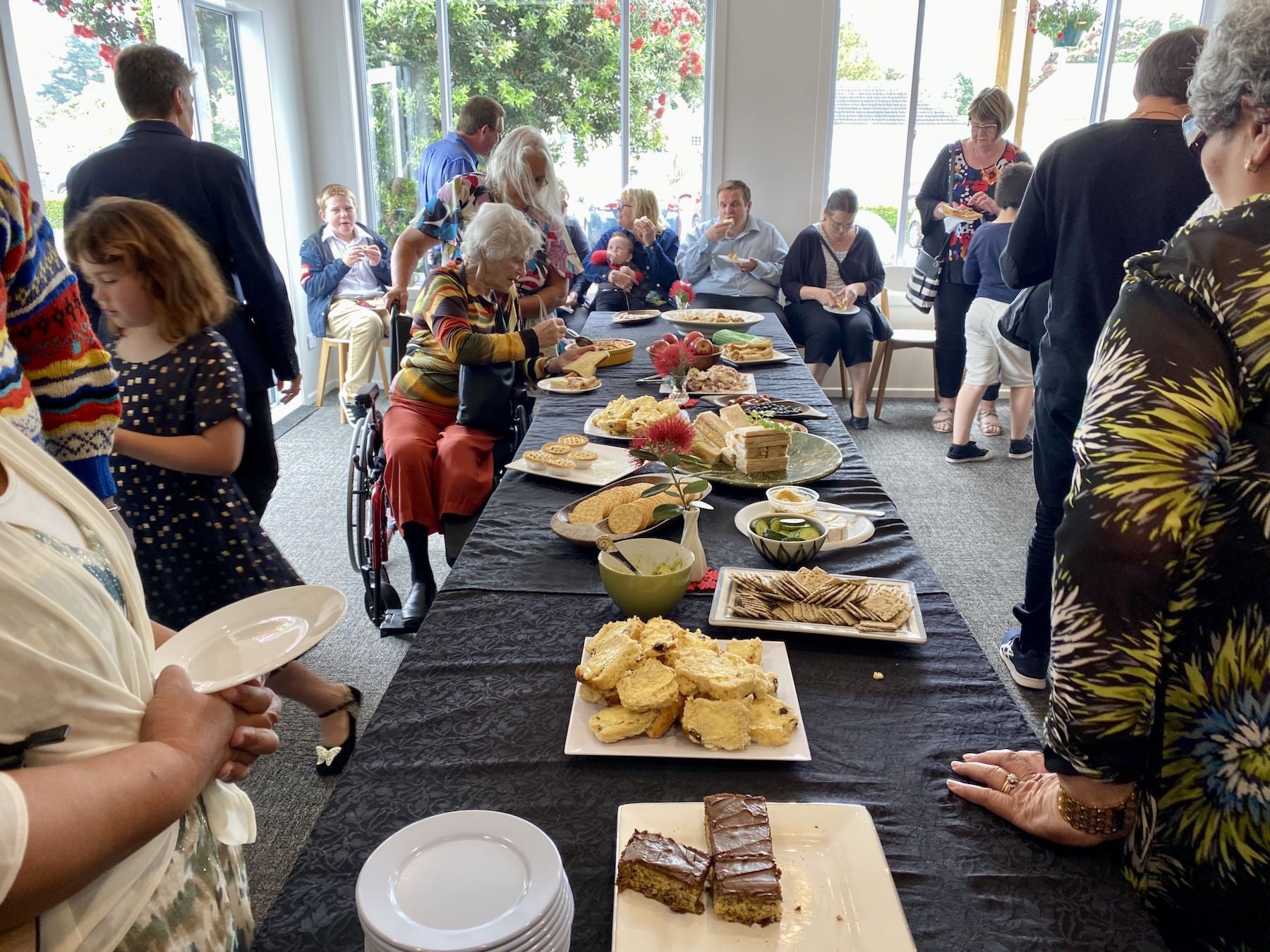 Another table full of finger food. 