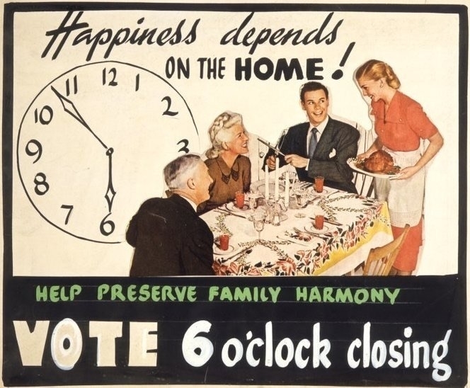 Happiness depends on the home propaganda poster. 